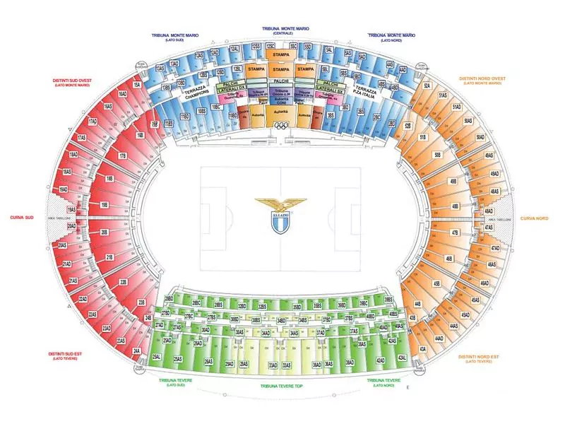 Stadio Olimpico Seating Chart
